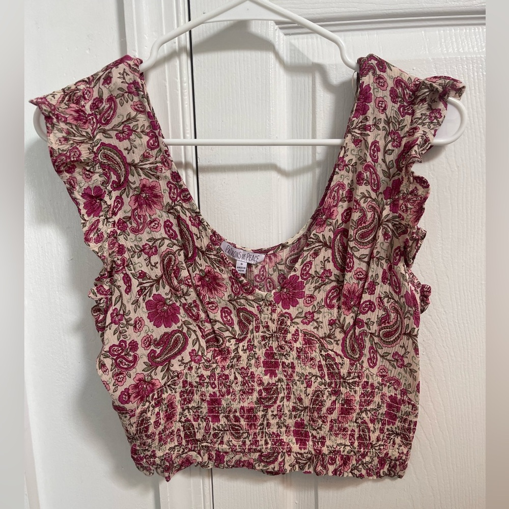 PATRONS OF PEACE Top. Size Small. Brand new with tags